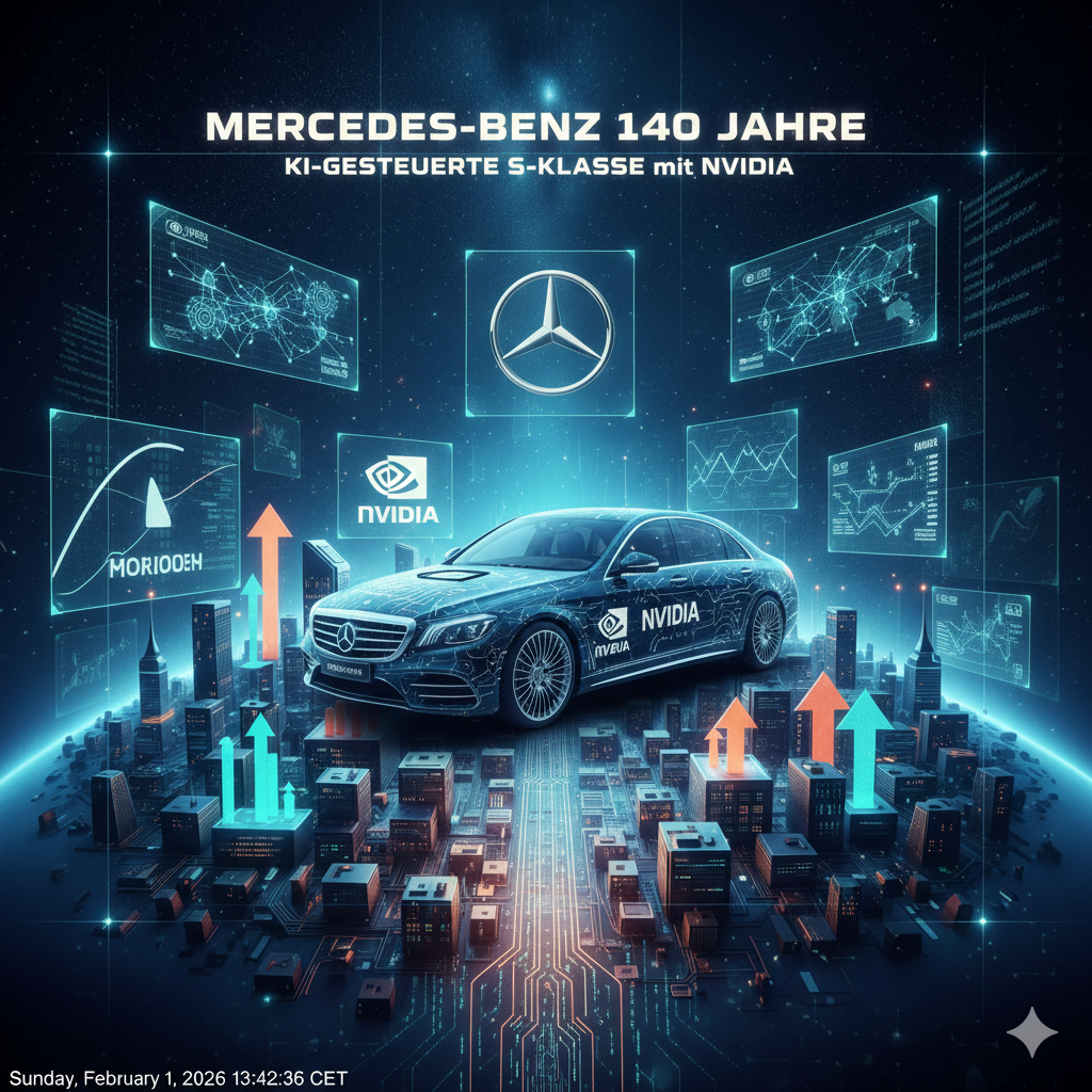 Mercedes-Benz mit KI-gesteuertem S-Klasse Modell